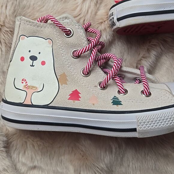 Converse Chuck Taylor All Star High "Winter Holidays" suede Shoes, Size 11 - Picture 3 of 13
